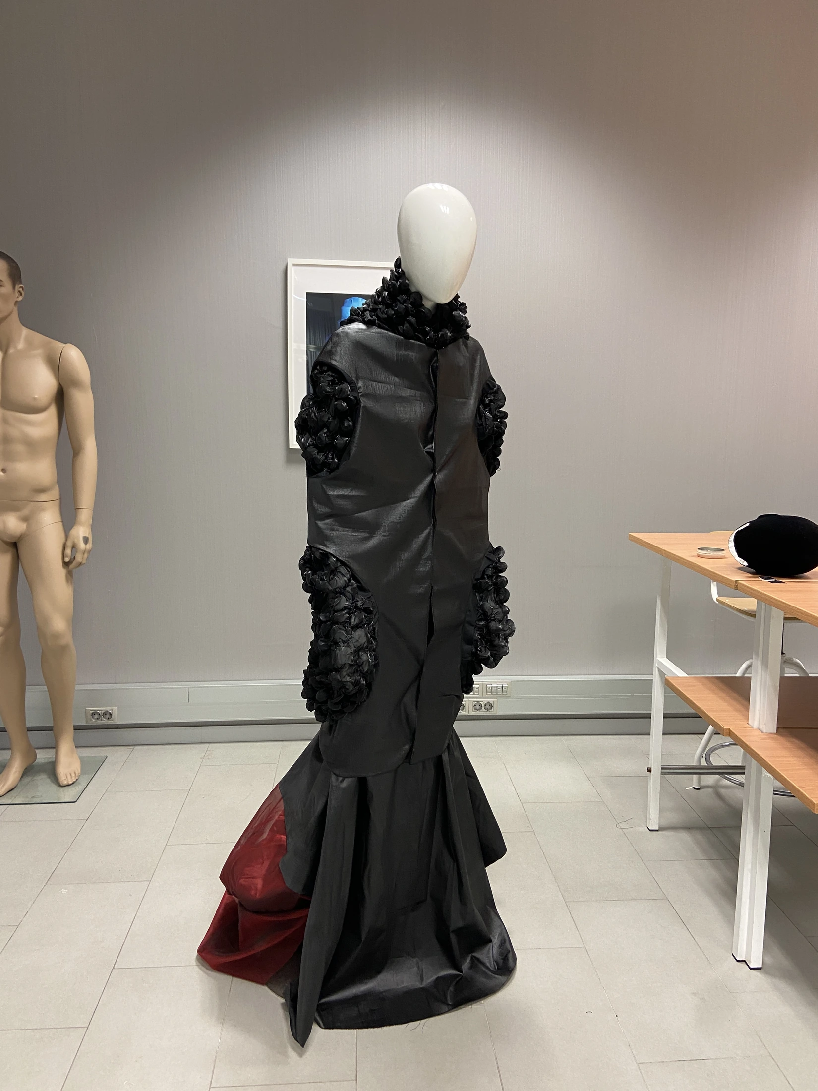 Construction / garment on the dress form