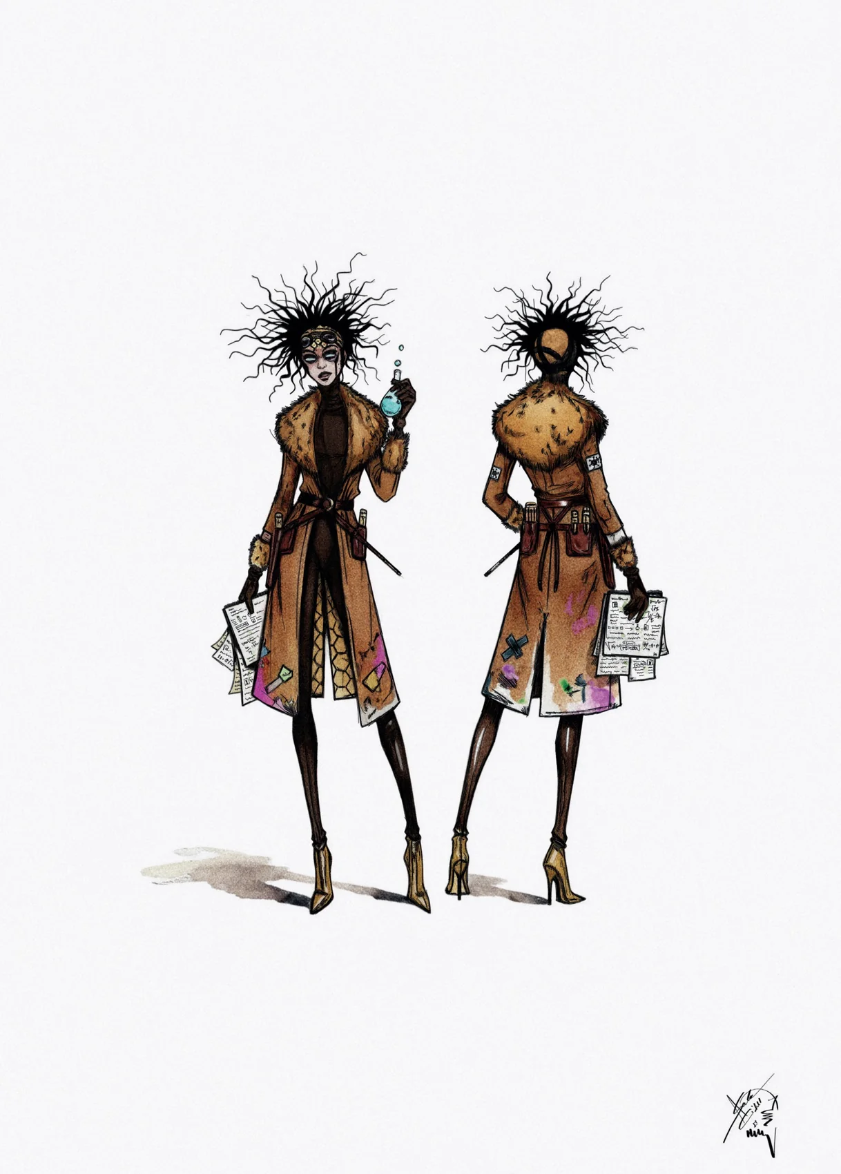 The Chemist / original front and back