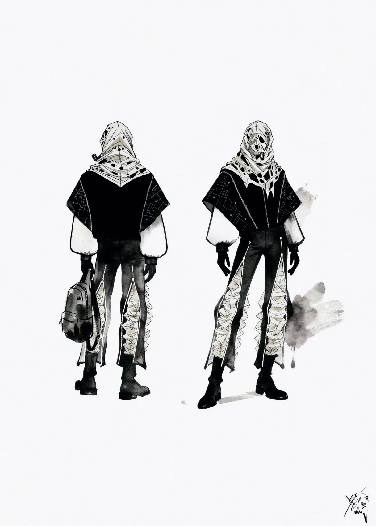 The Explorer / original front and back